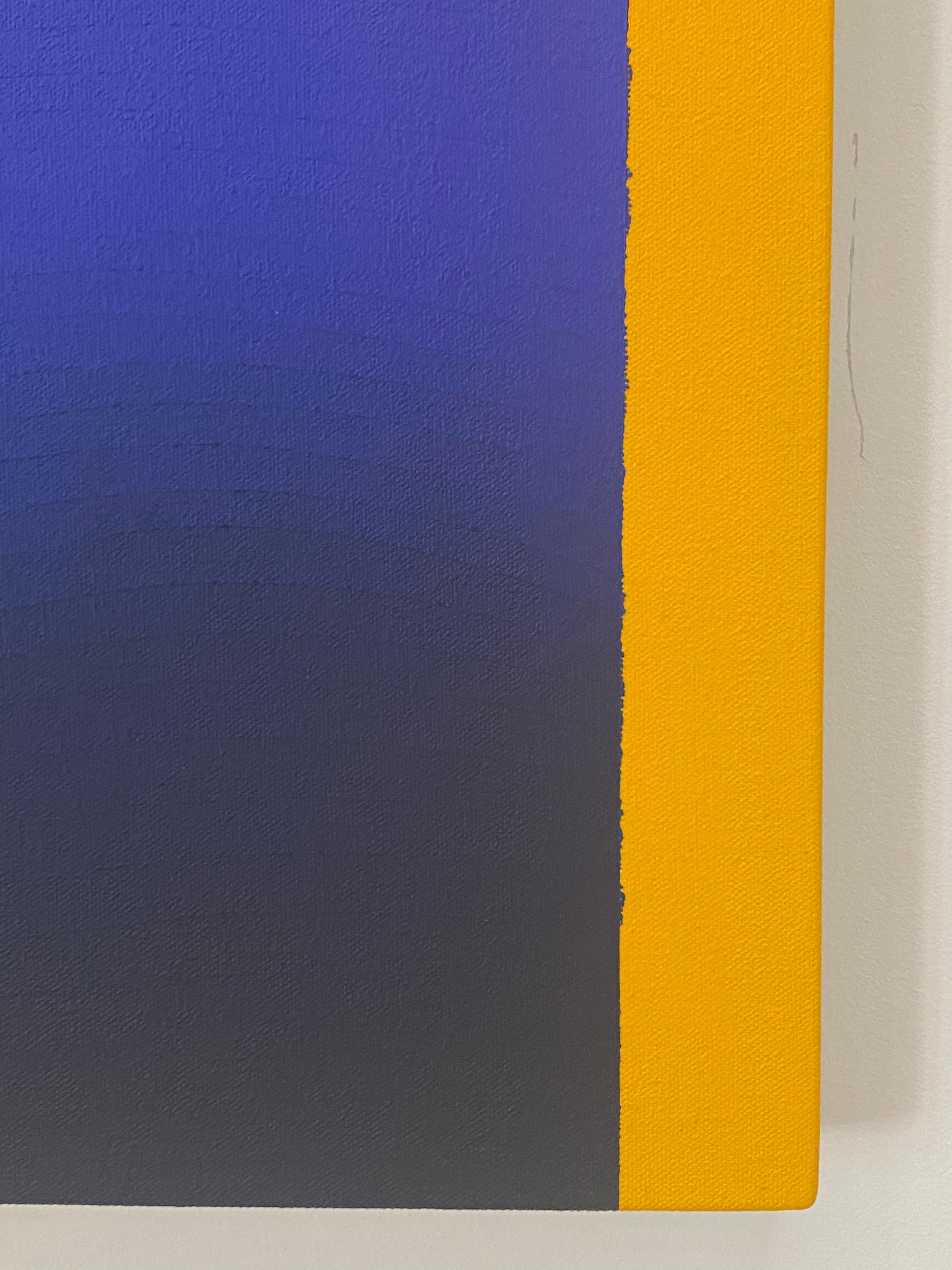 Roma Sette - Gradiente astratto giallo oro blu navy rosa caldo arancione, 2023 in vendita 10