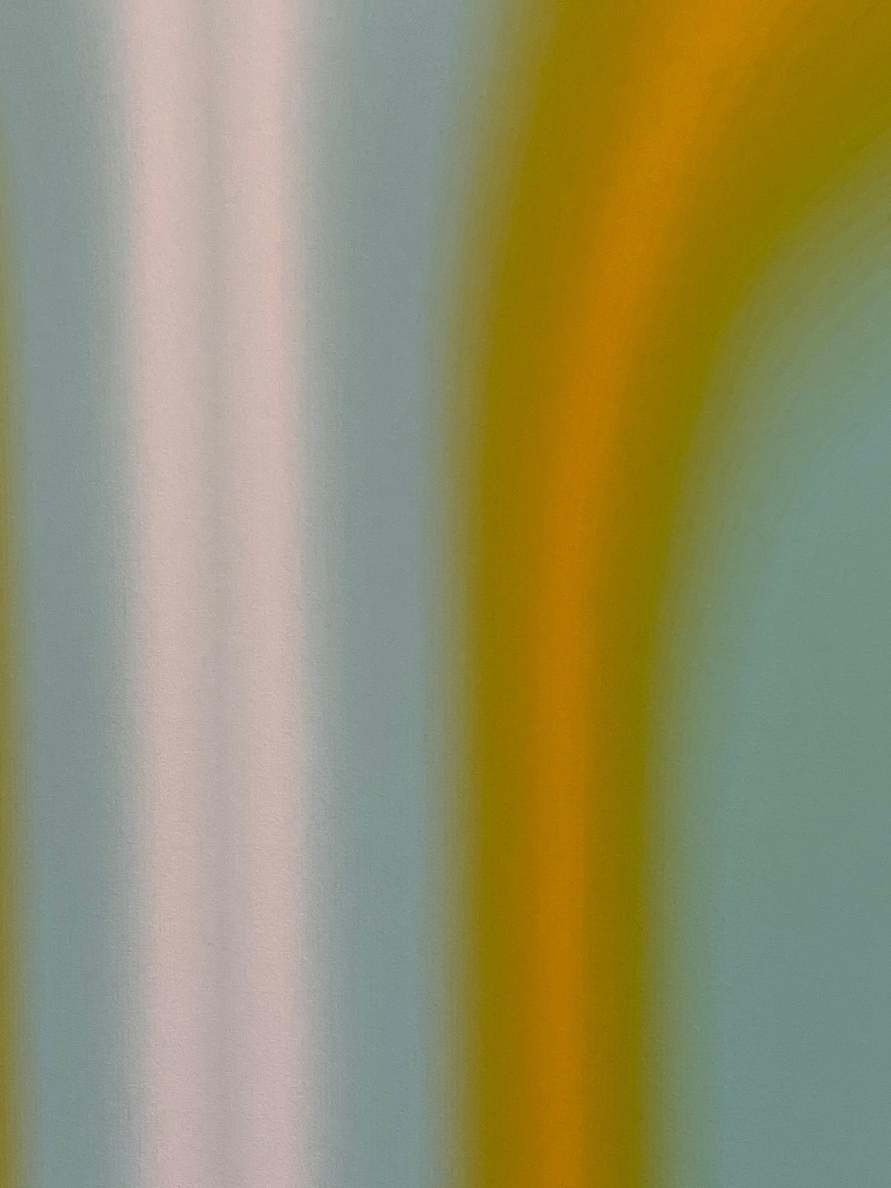 Shadow Valley Six - Yellow Orange Mint Blue White Gradient Abstract, 2021 For Sale 9