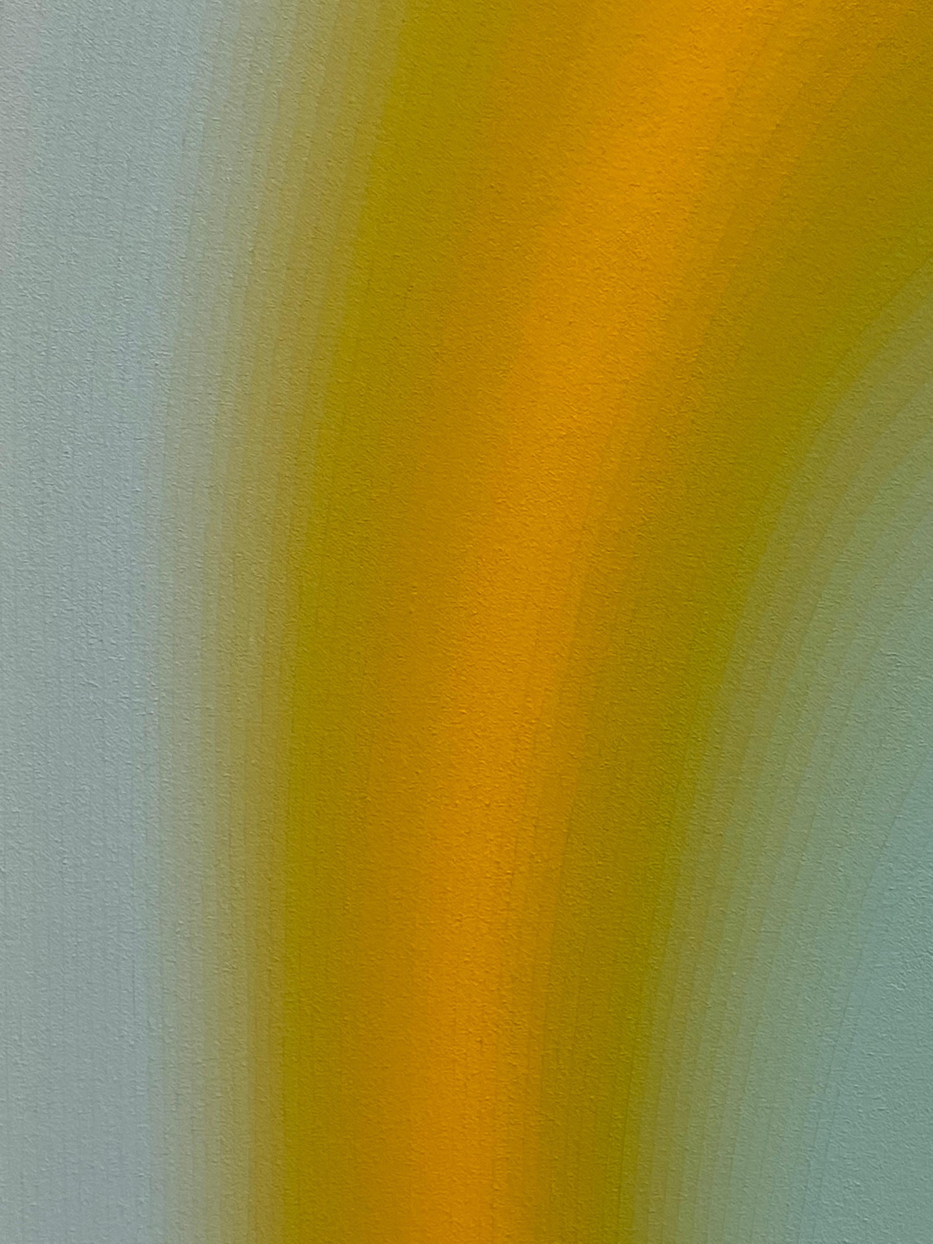 Shadow Valley Six - Yellow Orange Mint Blue White Gradient Abstract, 2021 For Sale 10