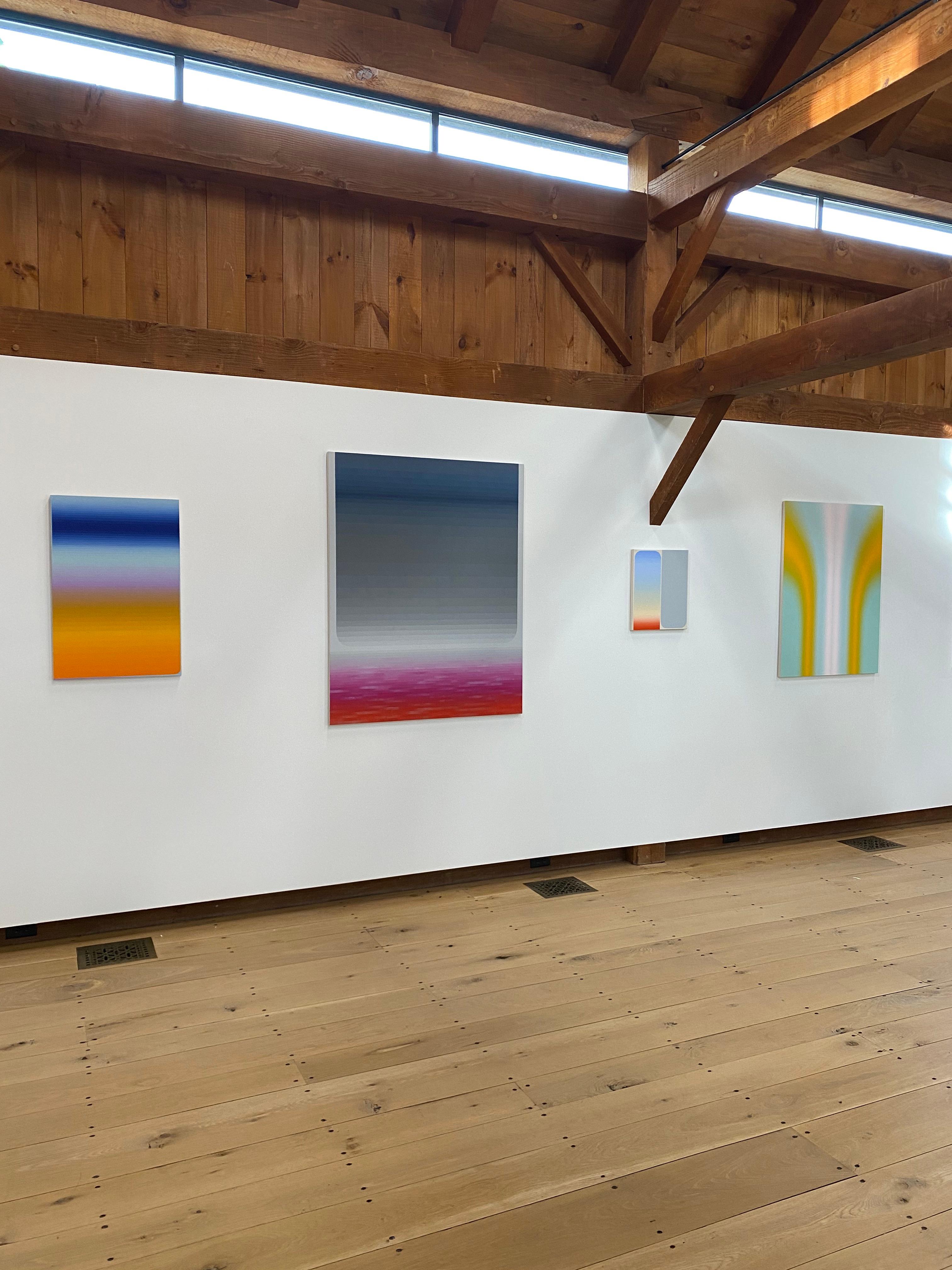 Shadow Valley Six - Yellow Orange Mint Blue White Gradient Abstract, 2021 For Sale 13