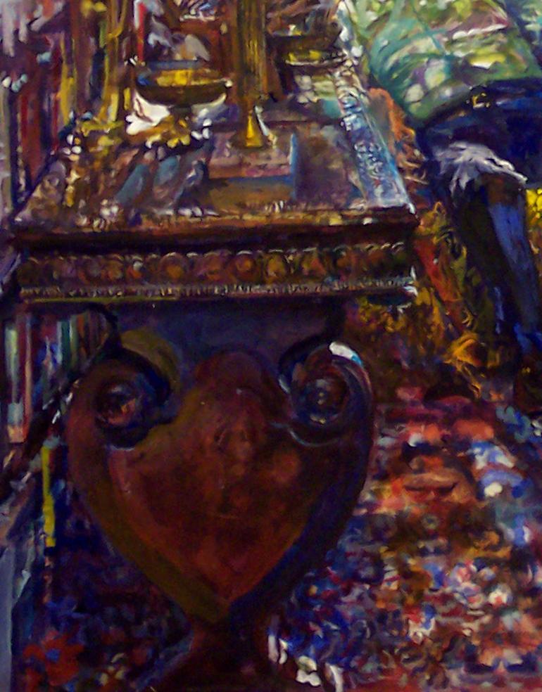 Gemälde der zeitgenössischen Künstlerin Audrey Ushenko.

Audrey Ushenko arbeitet im Genre des narrativen Realismus. Ihre Werke sind reichhaltige, komplexe figurative Gemälde und Stillleben. Es sind Geschichten über wiederkehrende menschliche