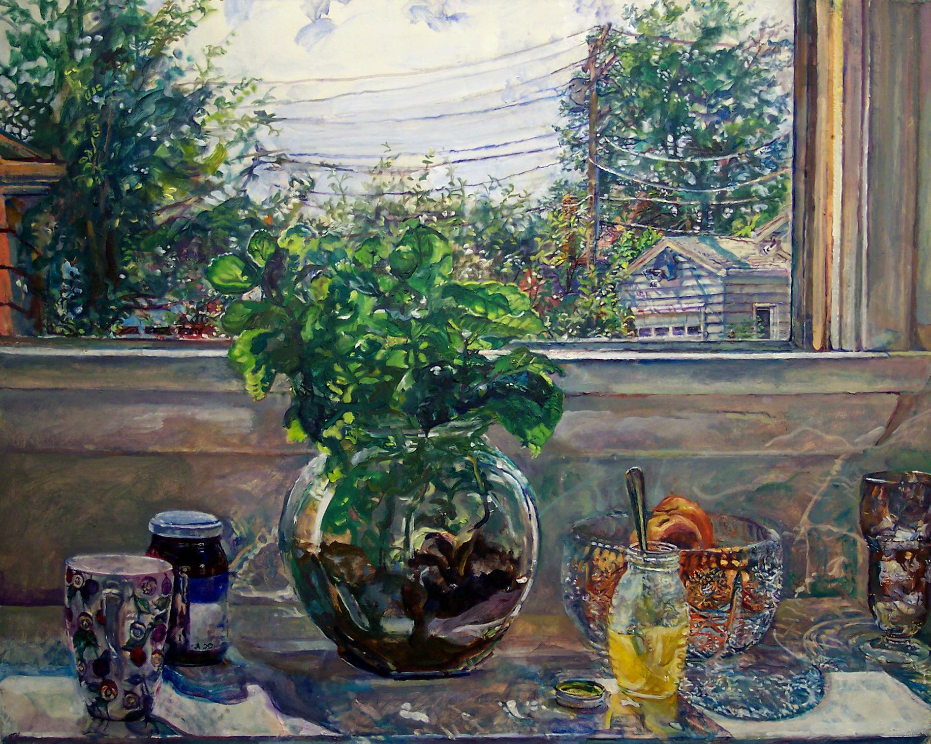 Still-Life Painting Audrey Ushenko - Summer's Light : une œuvre d'art dans le genre du réalisme narratif
