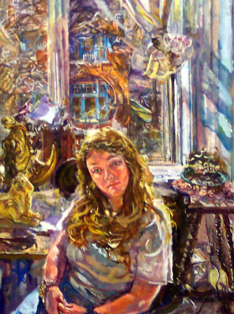 Gemälde der zeitgenössischen Künstlerin Audrey Ushenko.

Audrey Ushenko arbeitet im Genre des narrativen Realismus. Ihre Werke sind reichhaltige, komplexe figurative Gemälde und Stillleben. Es sind Geschichten über wiederkehrende menschliche