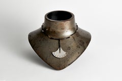 Audrey Werner, Sterling Silver and Iron Gingko Necklace, United States, 1997