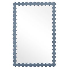 Audubon Bamboo Rectangle Mirror in Bachelor Blue