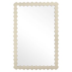 Audubon Bamboo Rectangle Mirror in Delaware Putty