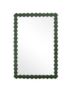 Audubon Bamboo Rectangle Mirror in Duck Green