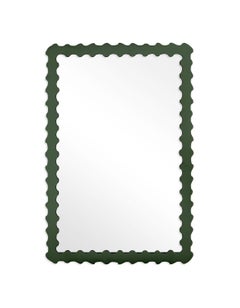 Audubon Bamboo Rectangle Mirror in Duck Green