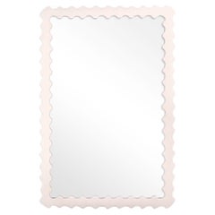 Audubon Bamboo Rectangle Mirror in Frosted Petal