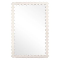 Audubon Bamboo Rectangle Mirror in White Dove