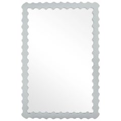 Audubon Bamboo Rectangle Mirror in Pelican Gray