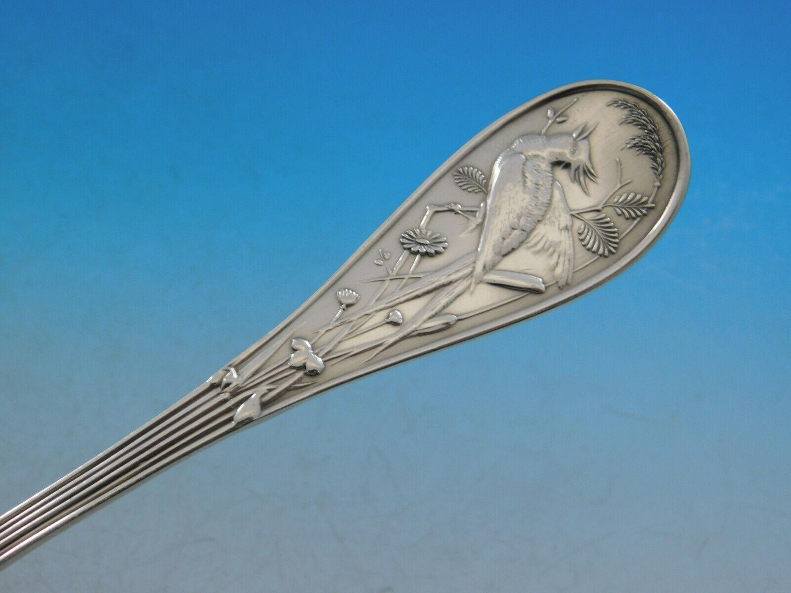 20th Century Audubon by Tiffany & Co Sterling Silver Flatware Set Dinner Service Birds 40 Pcs