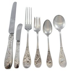 Audubon von Tiffany & Co Sterling Silber Besteck Set Abendessen Service Vögel 40 Stück