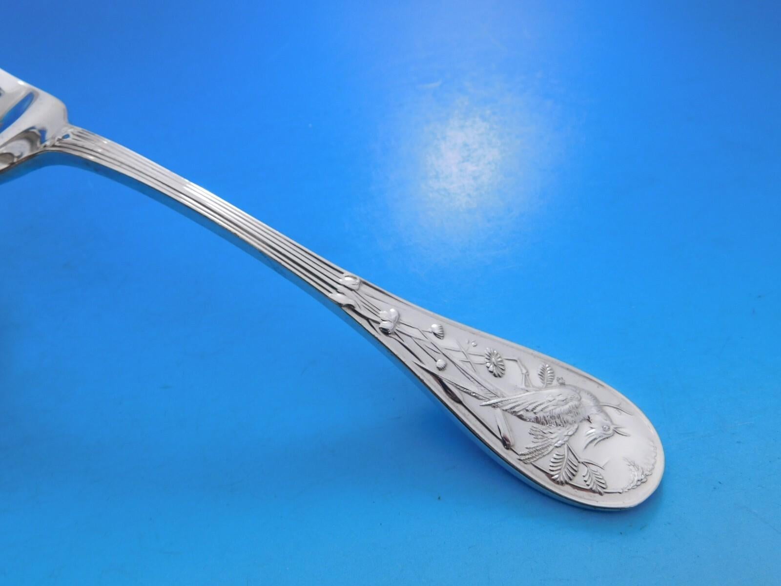 Audubon by Tiffany Set di posate in argento Sterling 12 Servizio 76 pezzi Cena Uccelli in vendita 3