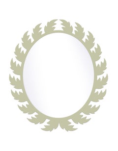 Audubon Oval Mirror in Cooking Apple Green