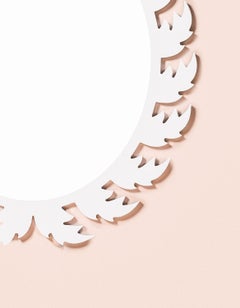 Audubon Oval Mirror in Elephant's Breath