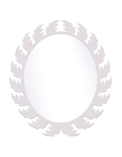 Audubon Oval Mirror in Lite Lavender