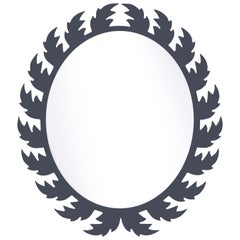 Audubon Oval Mirror in Hale Navy