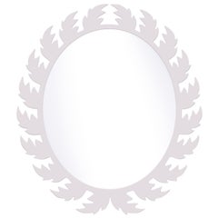 Audubon Oval Mirror in Lite Lavender