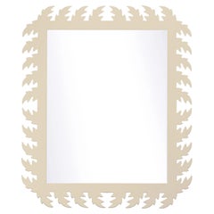 Audubon Rectangle Mirror in Delaware Putty