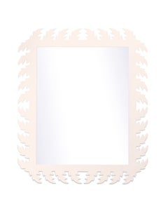 Audubon Rectangle Mirror in Frosted Petal