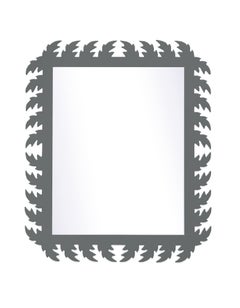 Audubon Rectangle Mirror in Gunmetal
