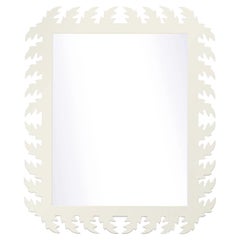 Audubon Rectangle Mirror in White Dove