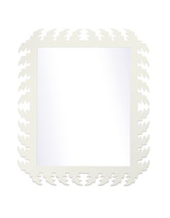 Audubon Rectangle Mirror in White Dove