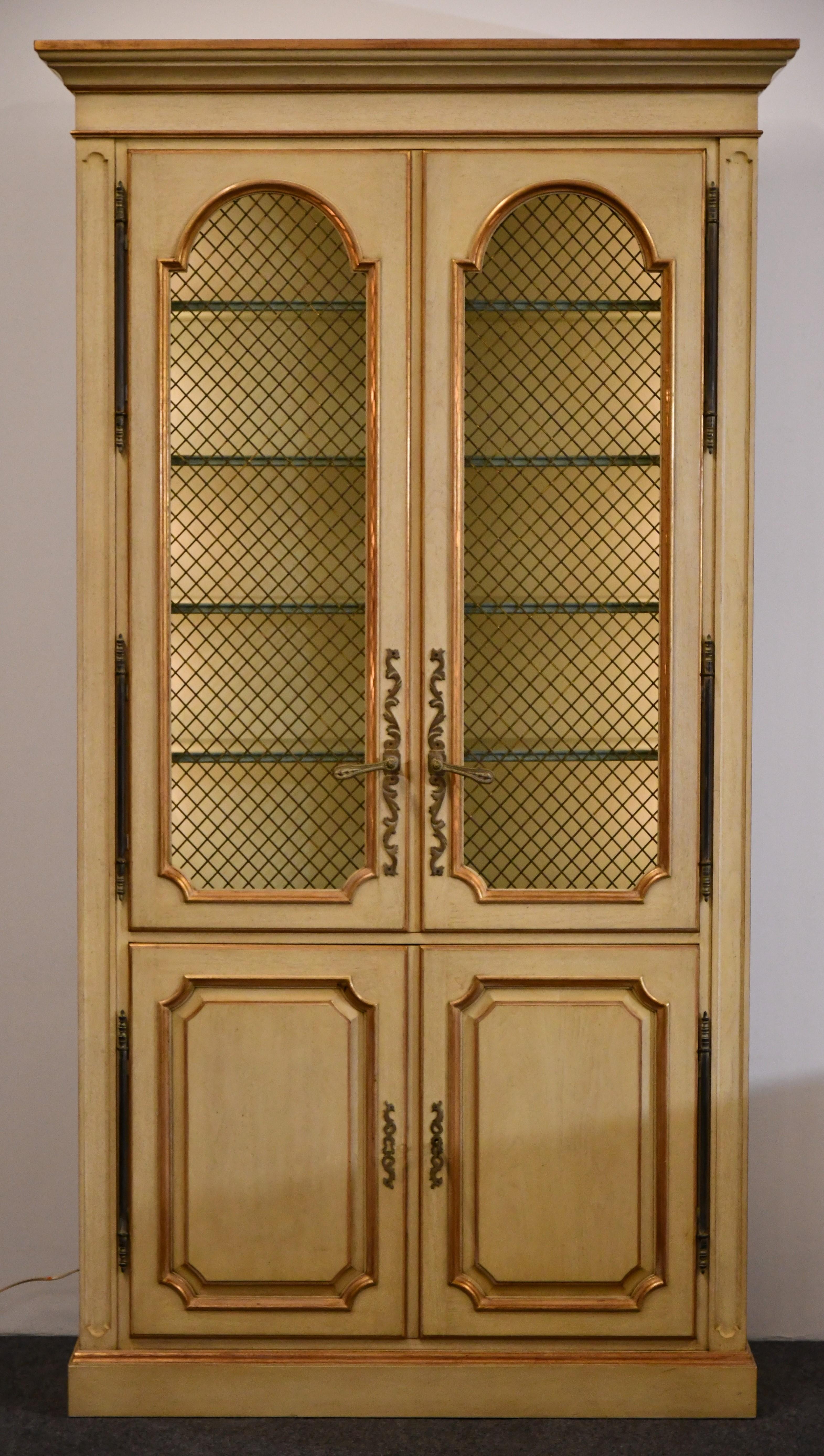 French Provincial Auffray & Co. French Country Cabinet, 1980s