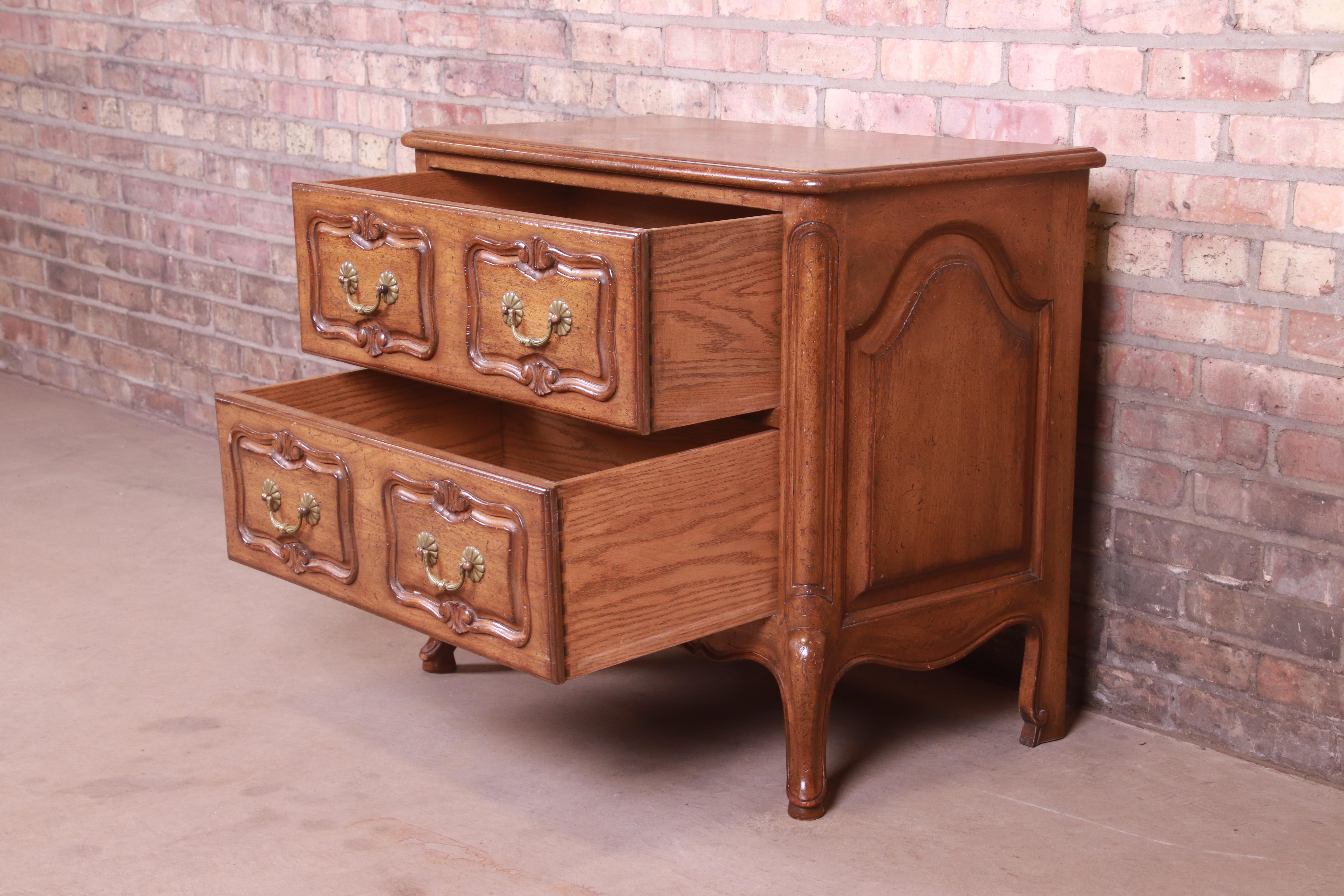 Auffray & Co. French Provincial Louis XV Carved Walnut Chest of Drawers For Sale 3