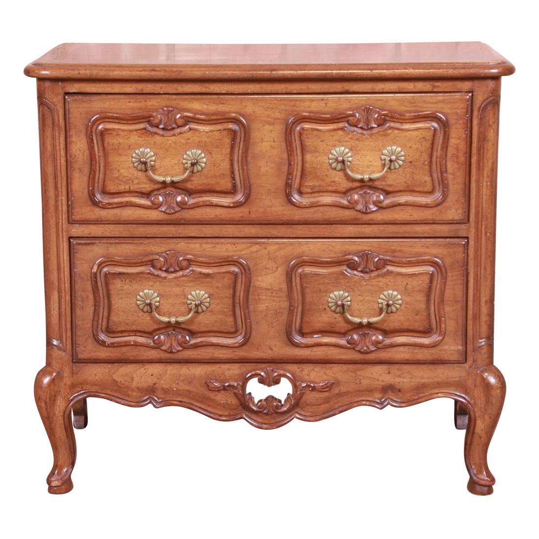 Auffray & Co. French Provincial Louis XV Carved Walnut Chest of Drawers