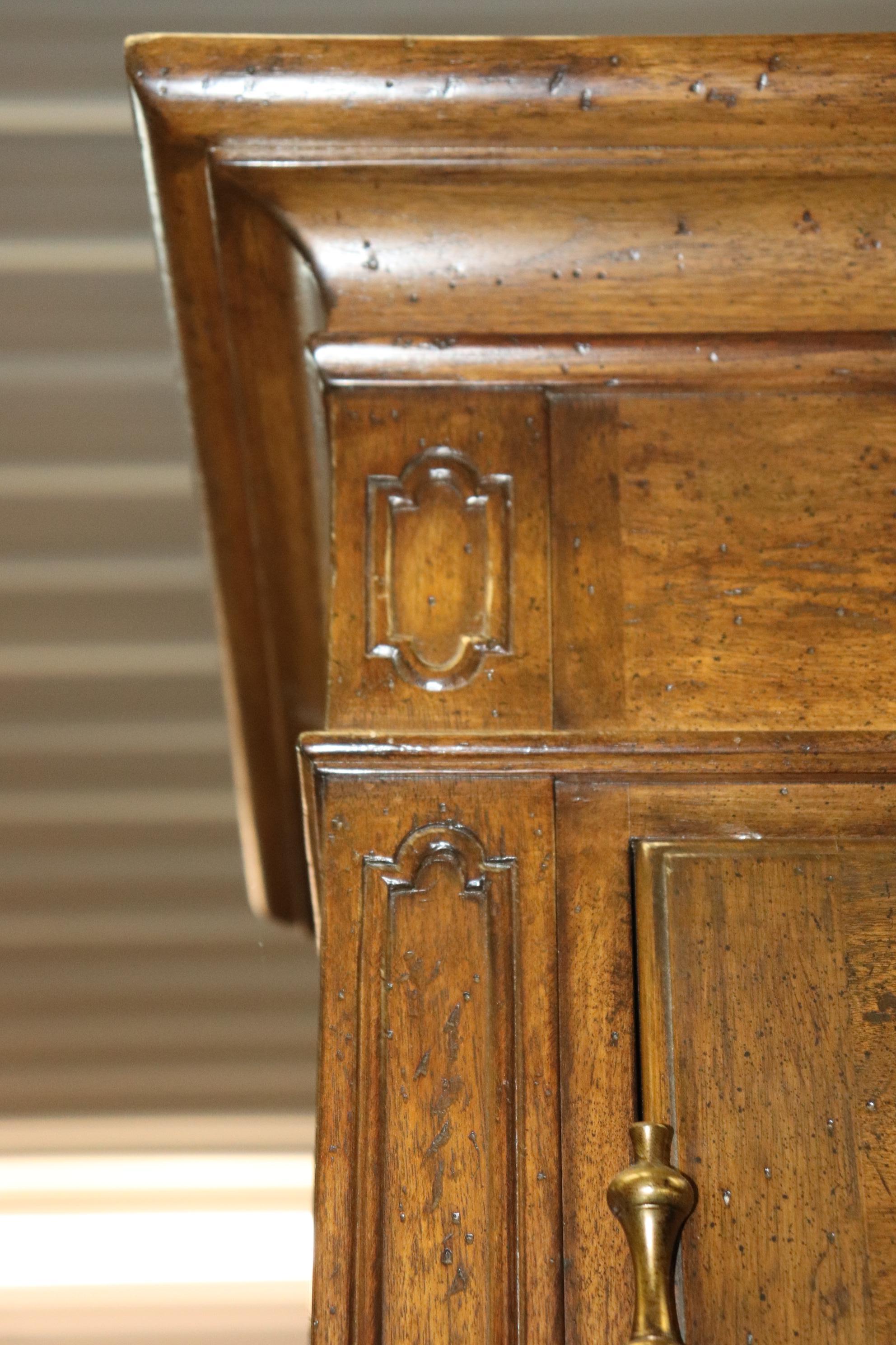 Auffray & Co Walnut French Louis XVI Open Door Armoire Circa 1960 4