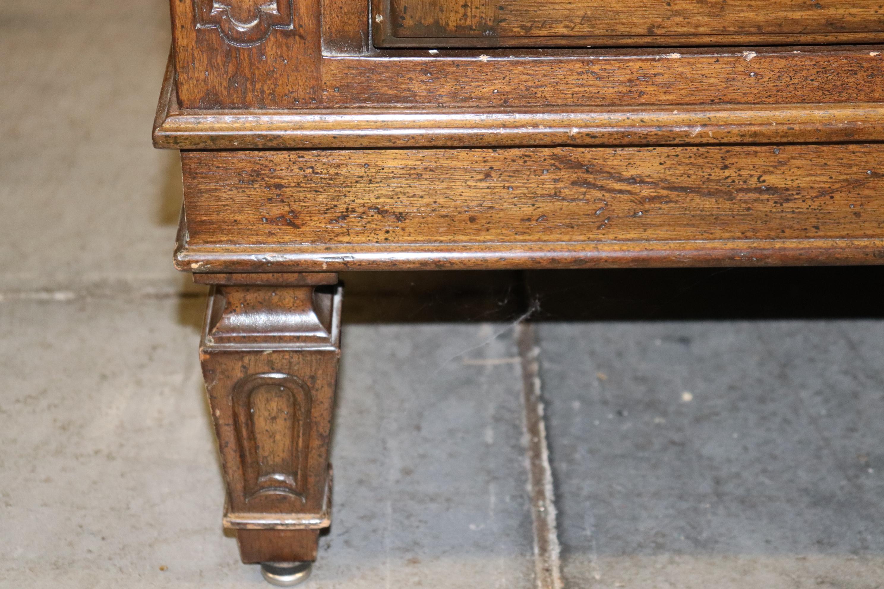 Auffray & Co Walnut French Louis XVI Open Door Armoire Circa 1960 7