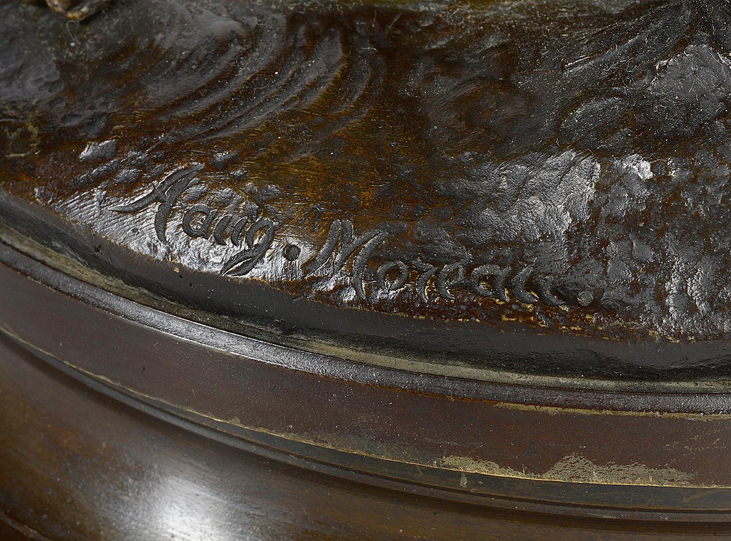 Aug. Moreau Bronze Statue Entitled 'amour à l'arc' 4