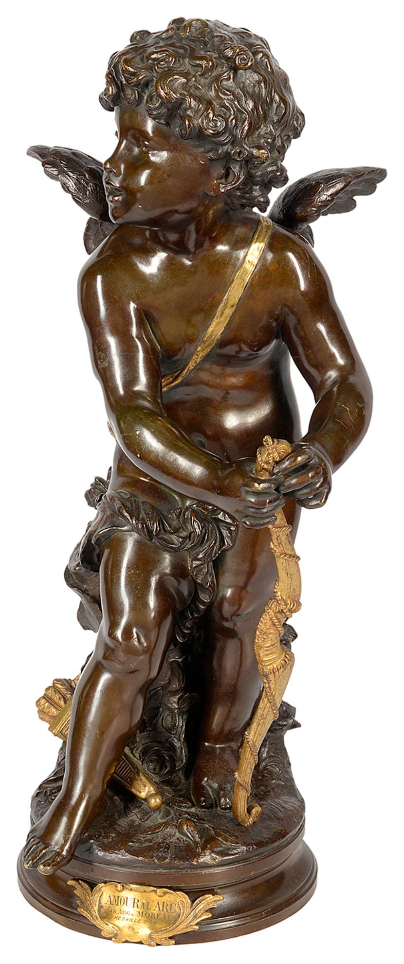 aug moreau bronze statue