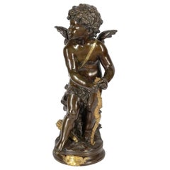 Aug. Moreau Bronze Statue of Eros, 19th Century