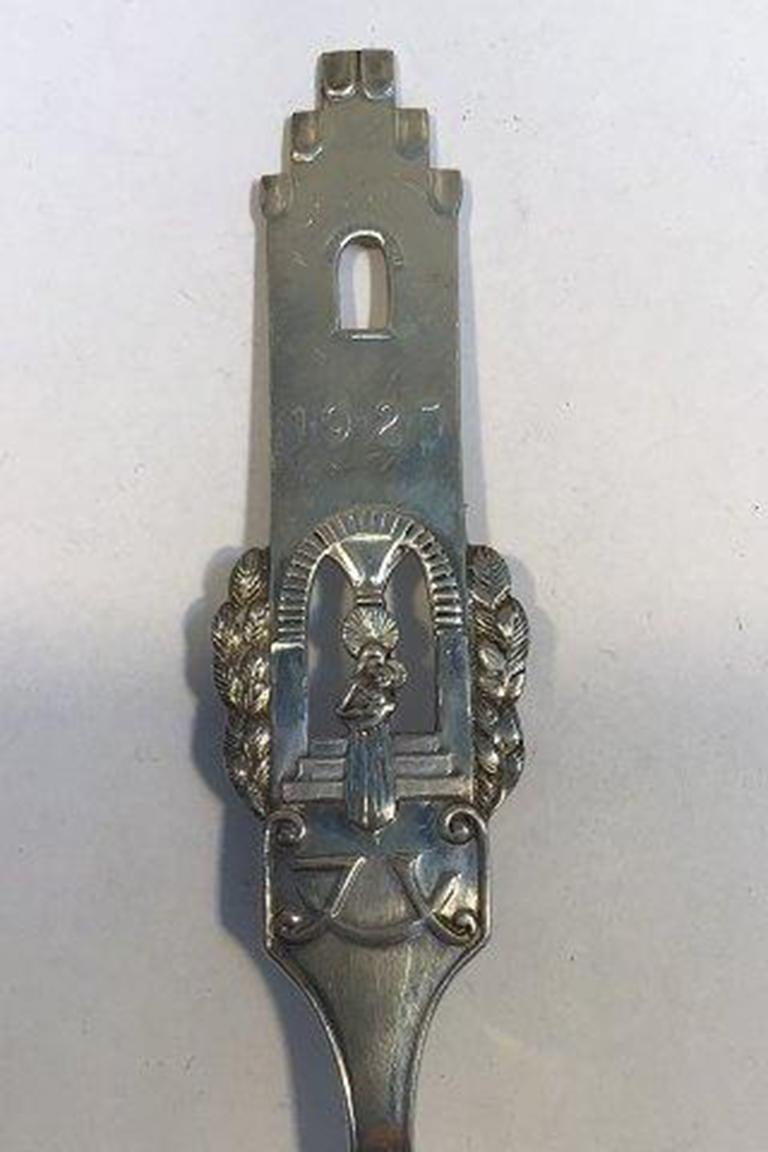 Aug. Thomsen silver christmas spoon 1925 

Measures 17.3 cm(6 13/16 in).
 