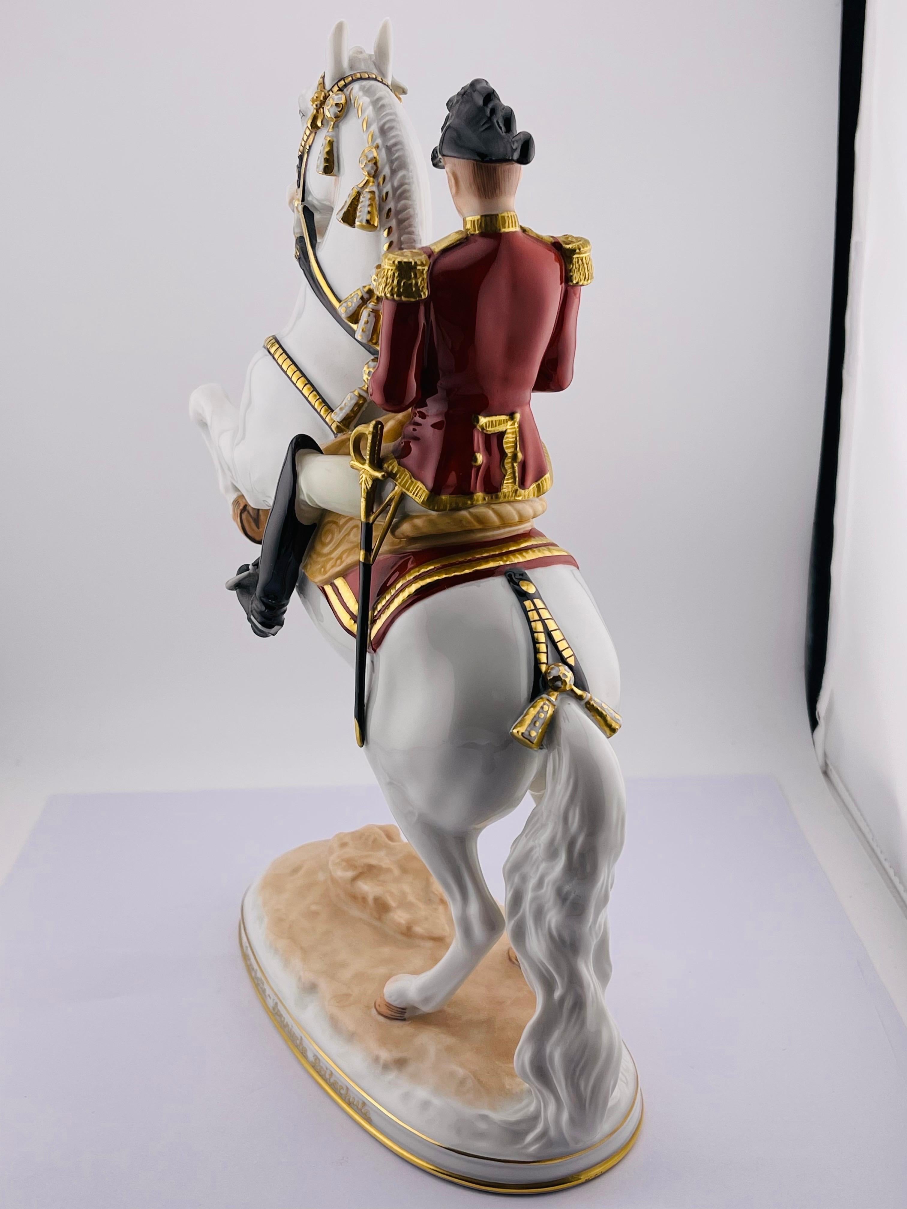 Augarten Viena - figura grande - Courbette / Spanish Riding School - aprox. 29 en venta 5