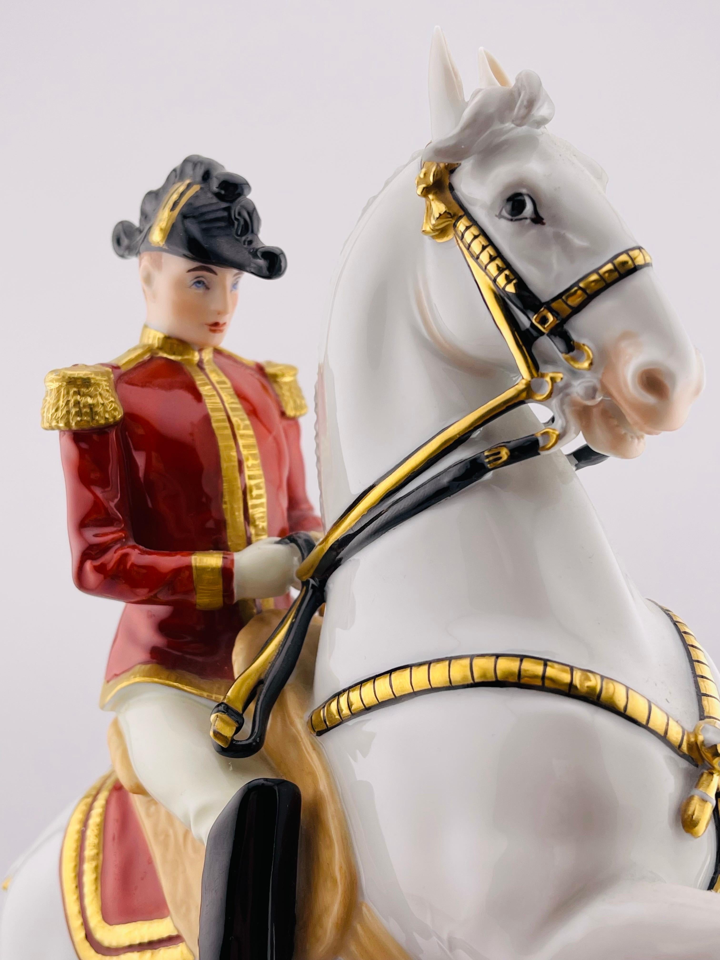 Augarten Viena - figura grande - Courbette / Spanish Riding School - aprox. 29 en venta 2