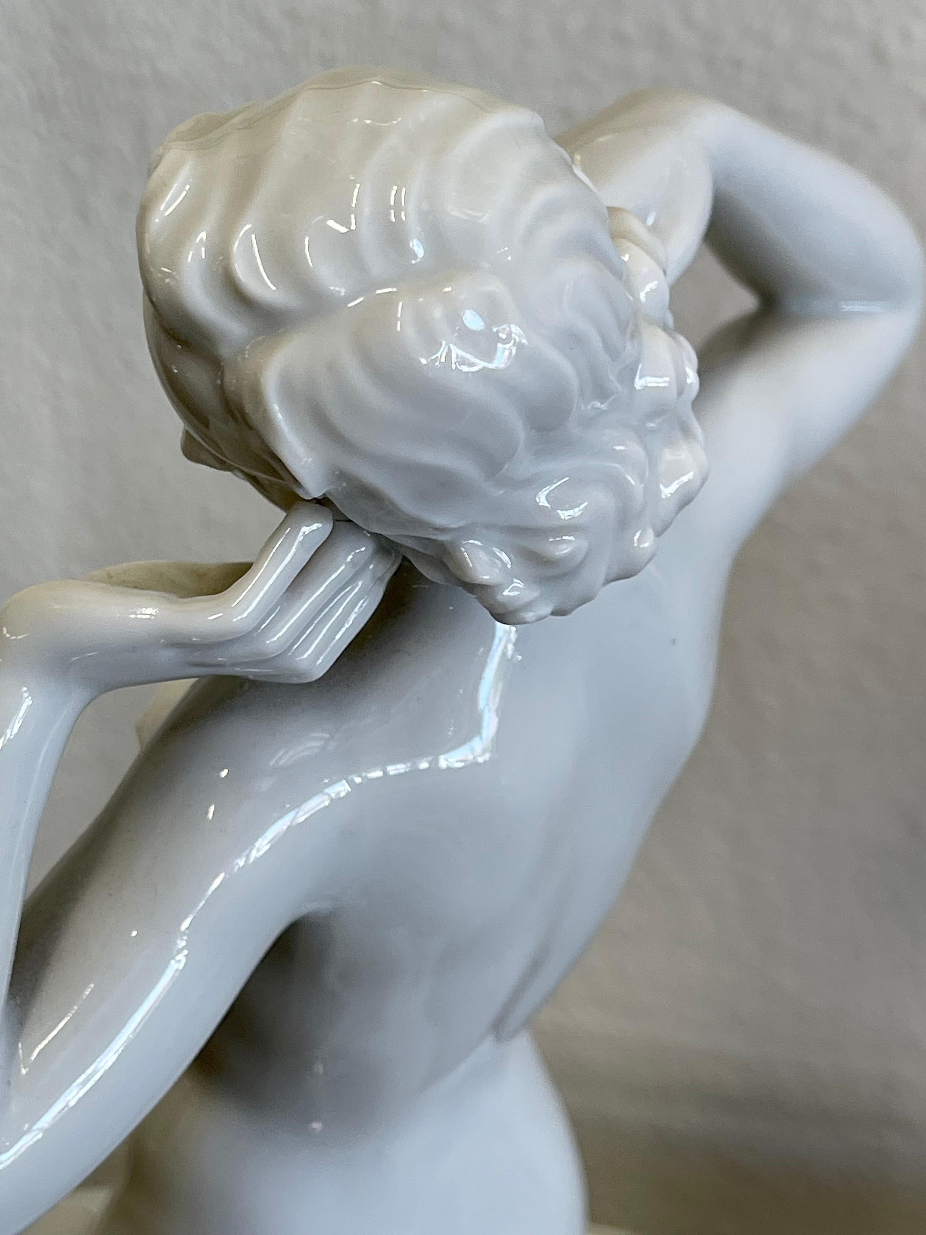 20th Century Augarten Vienna Porcelain Figurine Nude For Sale