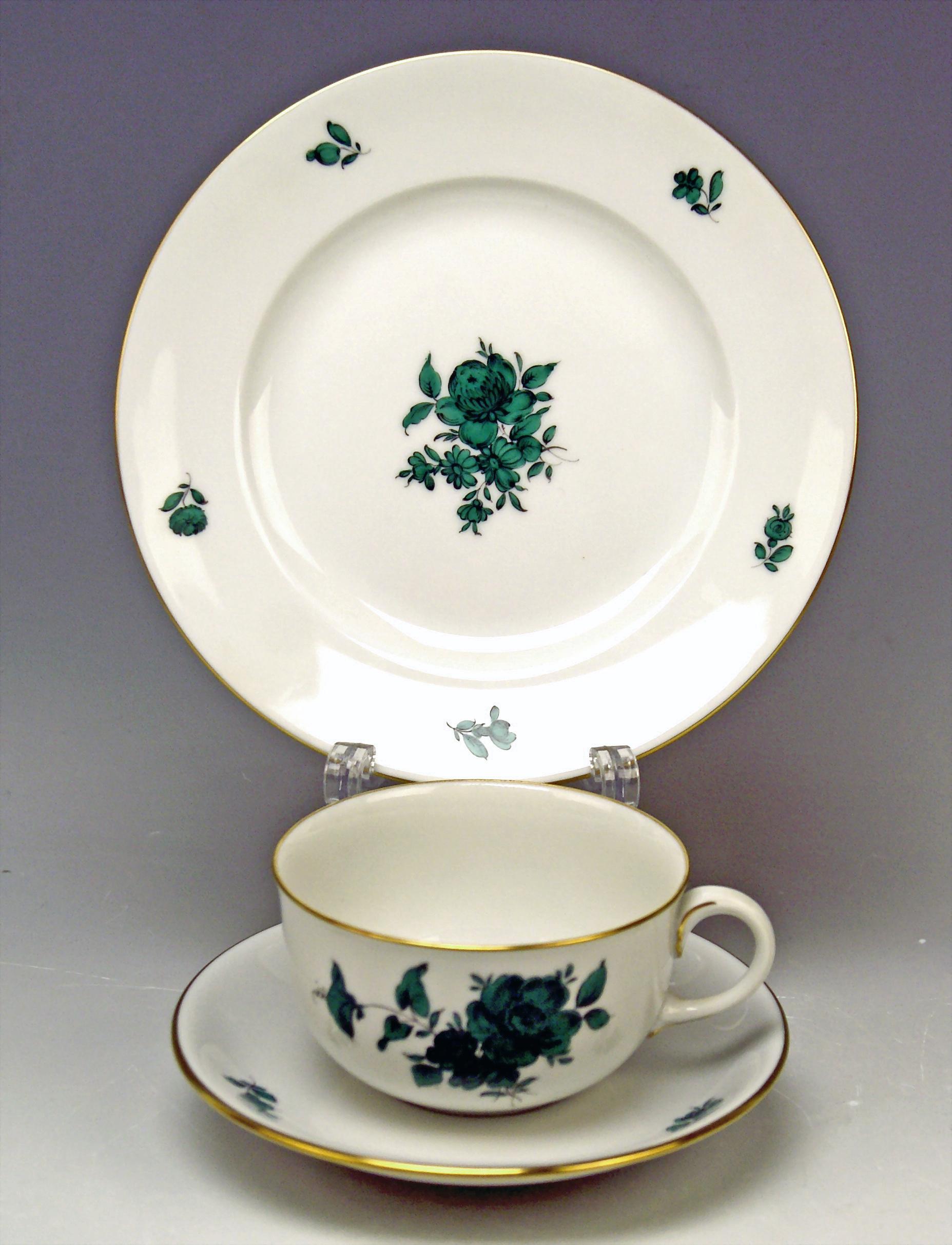 Austrian Augarten Vienna Tea Set Twelve Persons Decor Maria Theresia Form Schubert