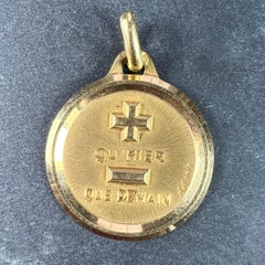 Augis French More Than Yesterday 18K Yellow Gold Love Charm Pendant