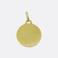 Augis Qu'hier Que Demain Ruby and Diamond Medallion Pendant