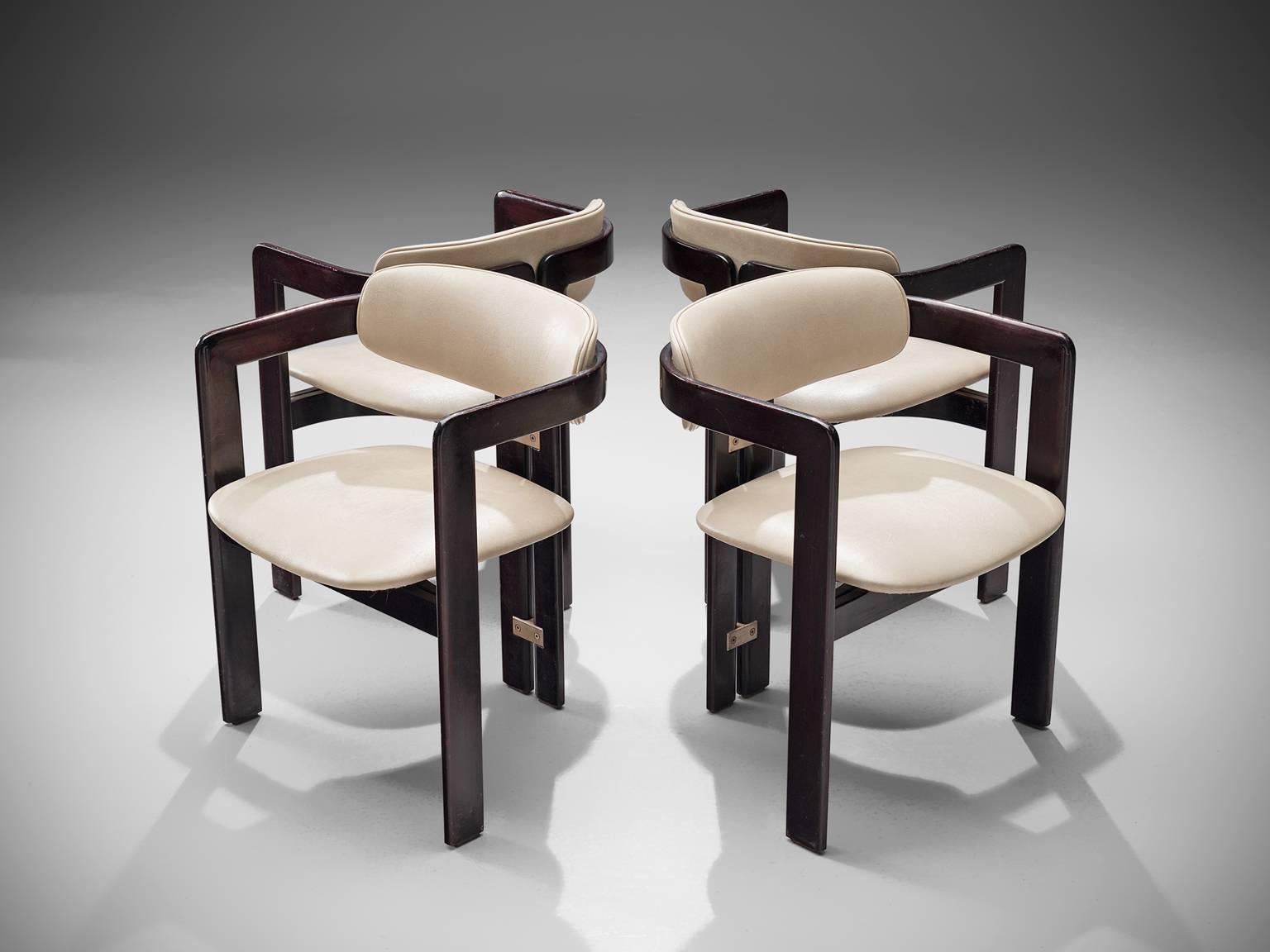 Mid-Century Modern Augusto Savini Set of Eight Customizable 'Pamplona' Chairs