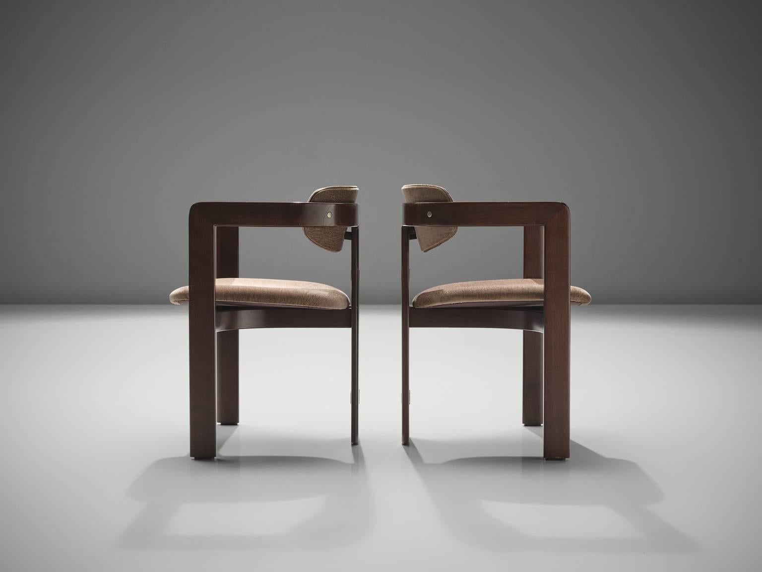 Italian Augosto Savini Set of Six 'Pamplona' Chairs with Original Fabric