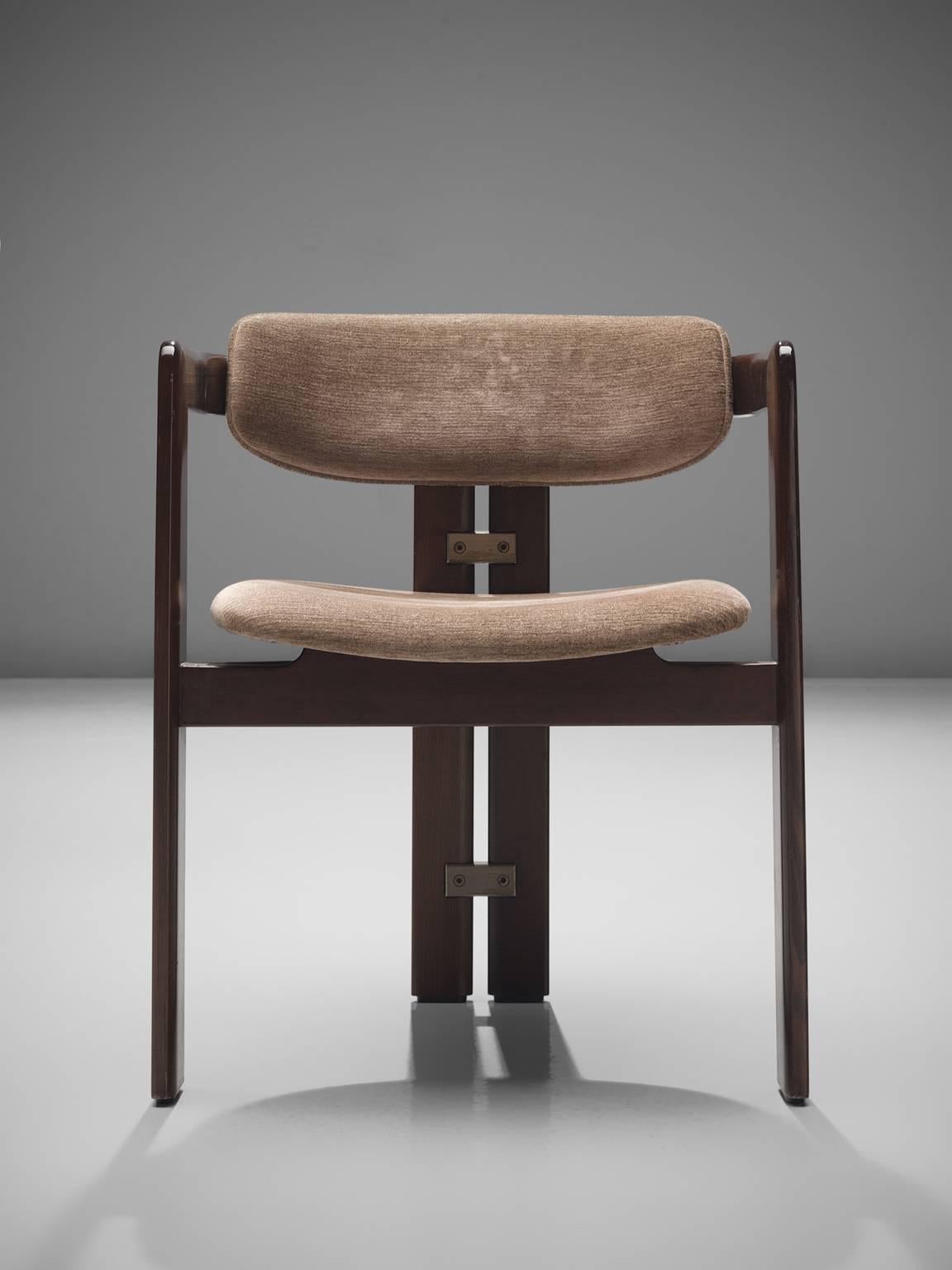 Mid-20th Century Augosto Savini Set of Six 'Pamplona' Chairs with Original Fabric