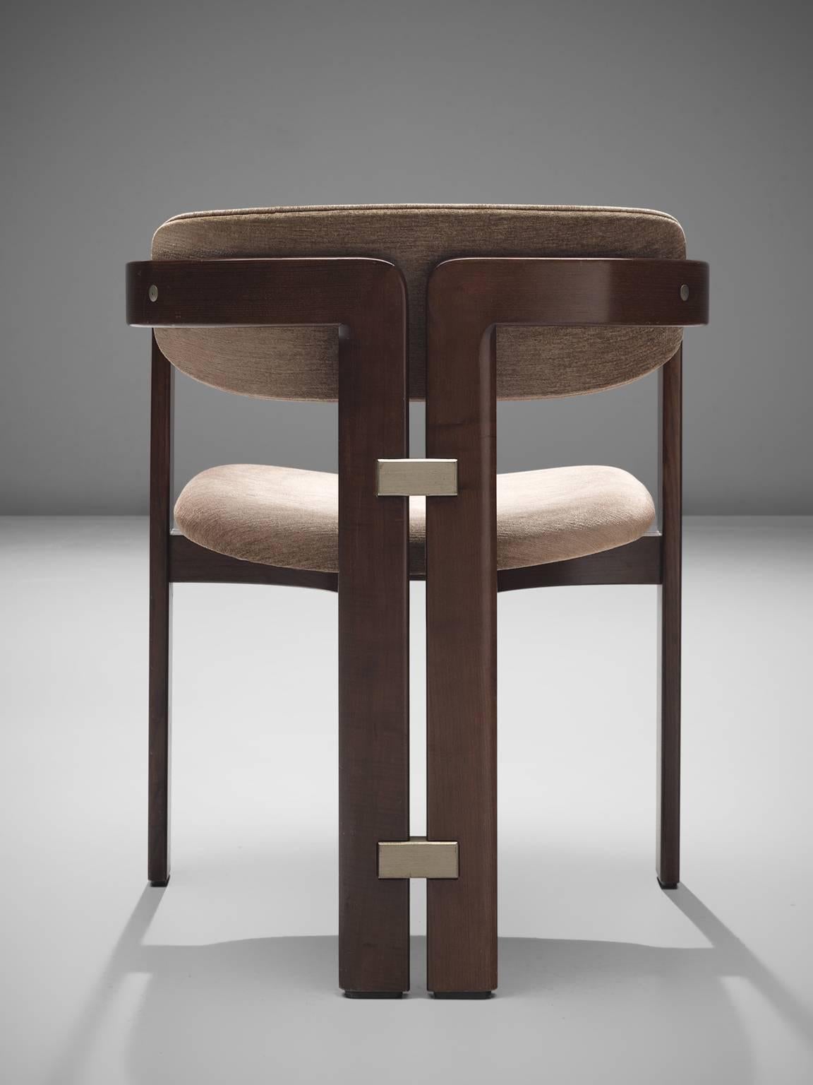 Ash Augosto Savini Set of Six 'Pamplona' Chairs with Original Fabric