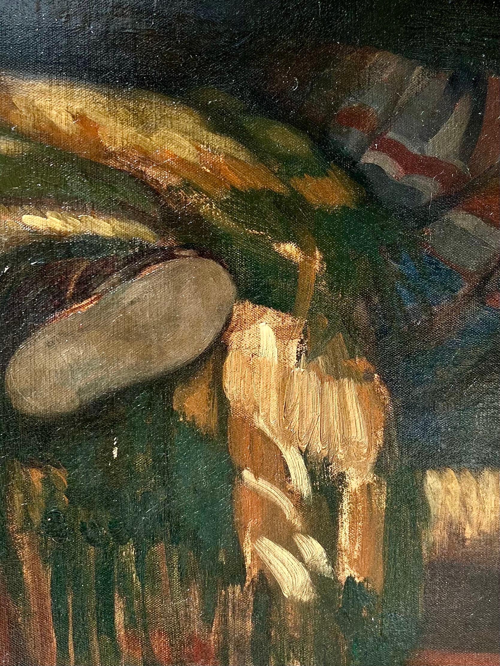 Sweet and large oil painting 