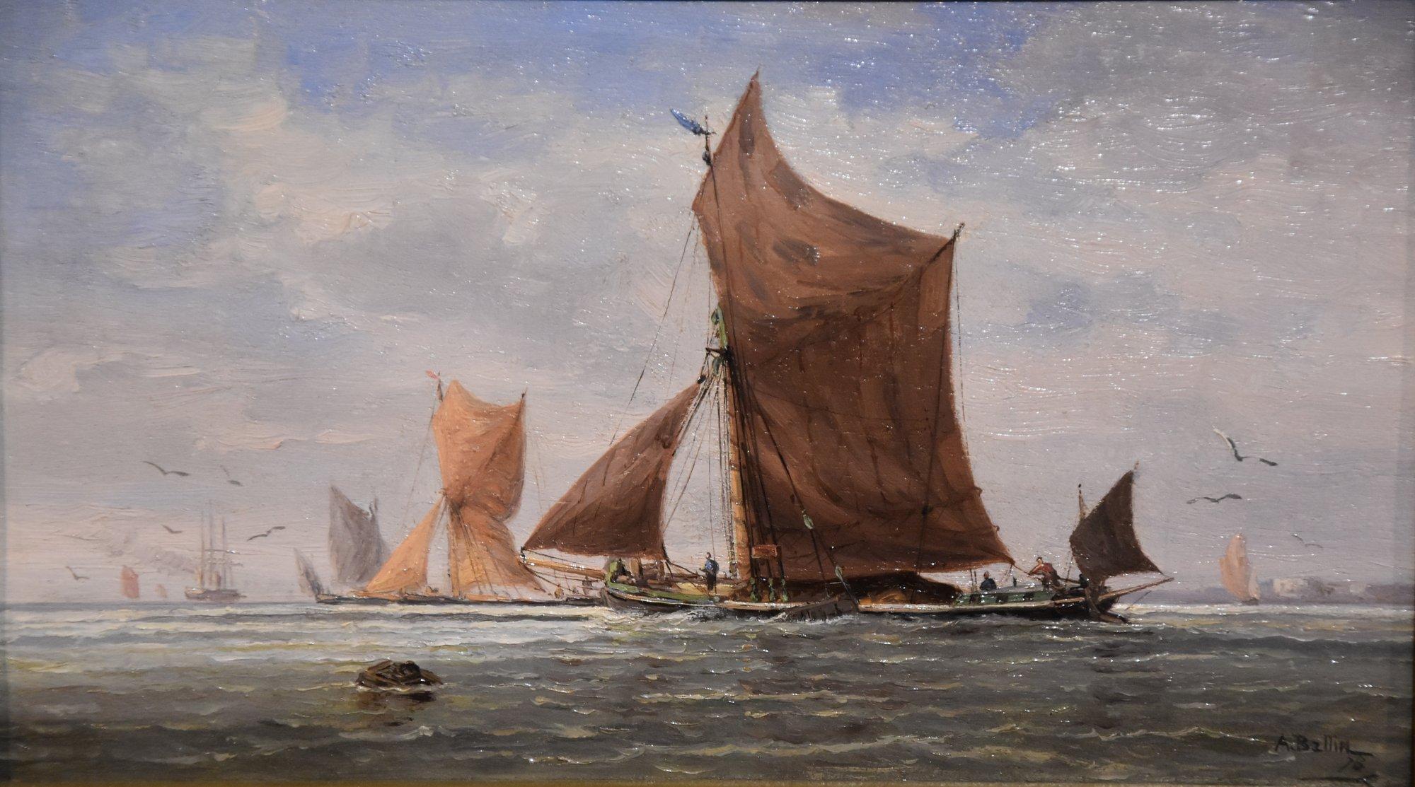 Pittura ad olio di Auguste Ballin  