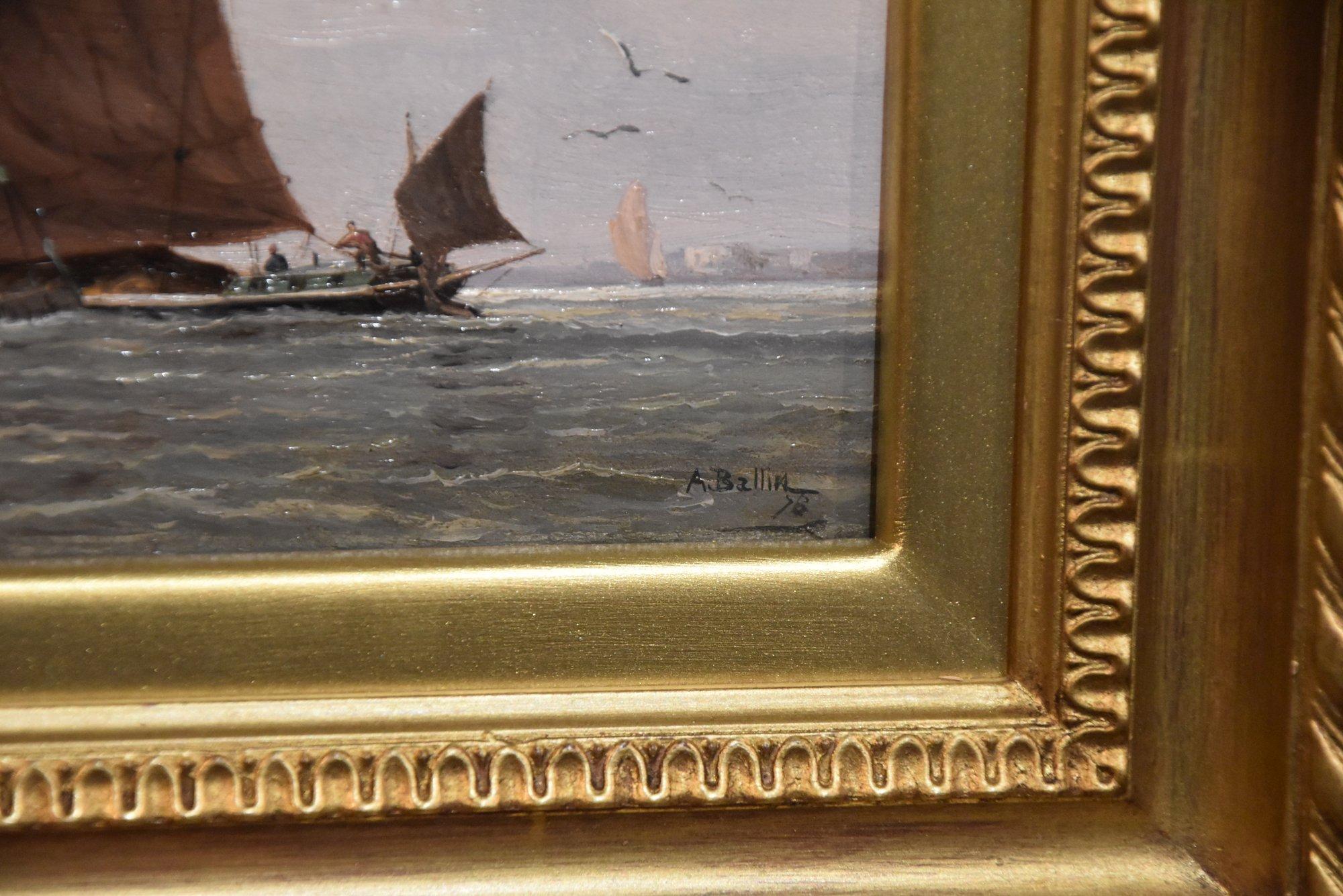 Pittura ad olio di Auguste Ballin  